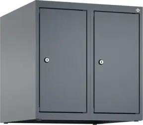 C+P Aufsatzschrank, 7016/7016 500x500x500mm Verschluss Zylinderschloss 2 Abteile