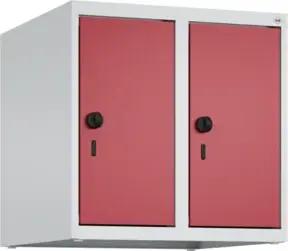 C+P Aufsatzschrank, 7035/3003 500x500x500mm Verschluss Sicherheits-Drehriegel 2 Abteile