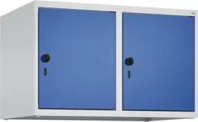 C+P Aufsatzschrank, 7035/5010 500x800x500mm Verschluss Sicherheits-Drehriegel 2 Abteile