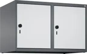 C+P Aufsatzschrank, 7016/7035 500x800x500mm Verschluss Sicherheits-Drehriegel 2 Abteile