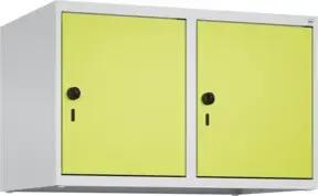 C+P Aufsatzschrank, 7035/0024 500x800x500mm Verschluss Sicherheits-Drehriegel 2 Abteile