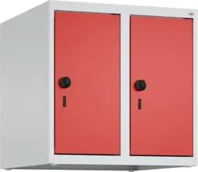 C+P Aufsatzschrank, 7035/3020 500x500x500mm Verschluss Sicherheits-Drehriegel 2 Abteile