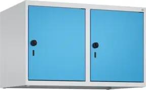 C+P Aufsatzschrank, 7035/5012 500x800x500mm Verschluss Sicherheits-Drehriegel 2 Abteile