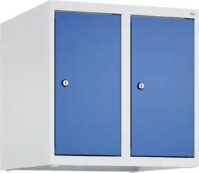 C+P Aufsatzschrank, 7035/5010 500x500x500mm Verschluss Zylinderschloss 2 Abteile