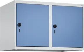 C+P Aufsatzschrank, 7035/5023 500x800x500mm Verschluss Sicherheits-Drehriegel 2 Abteile