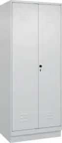 C+P PSA Doppel-Spind Classic PLUS, Sockel, 2 Abteile, 1950x800x500mm, 7035/7035 Verschluss Sicherheits-Drehriegel