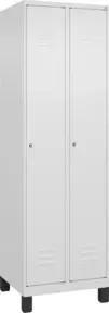 C+P Wäsche-Spind Classic PLUS, Füße, 2 Abteile, 1950x600x500mm, 9016/9016 Verschluss Zylinderschloss