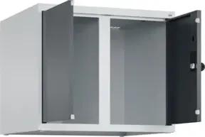 C+P Aufsatzschrank Classic PLUS, 2 Abteile, 500x600x500mm, 7035/7016 Verschluss Sicherheits-Drehriegel