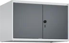 C+P Aufsatzschrank Classic PLUS, 2 Abteile, 500x800x500mm, 7035/7016 Verschluss Sicherheits-Drehriegel