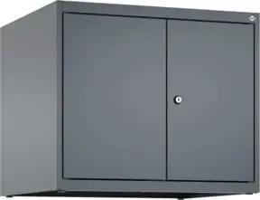 C+P Aufsatzschrank Classic PLUS, 2 Abteile, 500x600x500mm, 7016/7016 Verschluss Zylinderschloss
