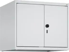 C+P Aufsatzschrank Classic PLUS, 2 Abteile, 500x600x500mm, 7035/7035 Verschluss Sicherheits-Drehriegel
