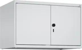 C+P Aufsatzschrank Classic PLUS, 2 Abteile, 500x800x500mm, 7035/7035 Verschluss Sicherheits-Drehriegel