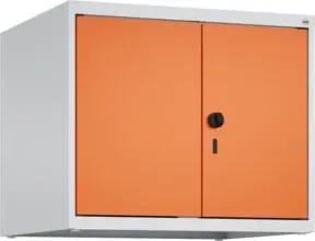 C+P Aufsatzschrank Classic PLUS, 2 Abteile, 500x600x500mm, 7035/2004 Verschluss Sicherheits-Drehriegel
