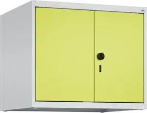 C+P Aufsatzschrank Classic PLUS, 2 Abteile, 500x600x500mm, 7035/0024 Verschluss Sicherheits-Drehriegel
