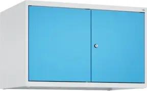 C+P Aufsatzschrank Classic PLUS, 2 Abteile, 500x800x500mm, 7035/5012 Verschluss Zylinderschloss