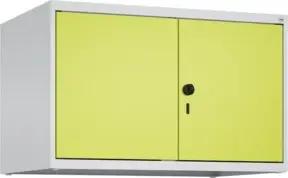 C+P Aufsatzschrank Classic PLUS, 2 Abteile, 500x800x500mm, 7035/0024 Verschluss Sicherheits-Drehriegel