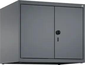 C+P Aufsatzschrank Classic PLUS, 2 Abteile, 500x600x500mm, 7016/7016 Verschluss Sicherheits-Drehriegel