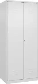 C+P Putzmittel-Spind Classic PLUS, 2 Abteile, 1850x800x500mm, 9016/9016 Verschluss Zylinderschloss