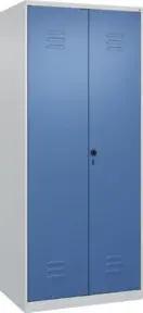 C+P Putzmittel-Spind Classic PLUS, 2 Abteile, 1850x800x500mm, 7035/5023 Verschluss Sicherheits-Drehriegel