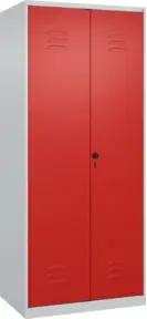 C+P Putzmittel-Spind Classic PLUS, 2 Abteile, 1850x800x500mm, 7035/3020 Verschluss Sicherheits-Drehriegel