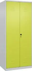 C+P Wäsche-Spind Classic PLUS, 2 Abteile, 1850x800x500mm, 7035/0024 Verschluss Sicherheits-Drehriegel Trennwand mittig