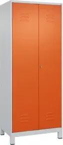 C+P Putzmittel-Spind Classic PLUS, Füße, 2 Abteile, 1950x800x500mm, 7035/2004 Verschluss Zylinderschloss