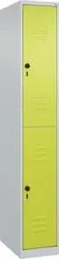 C+P Doppelstock-Spind Classic PLUS, 1 Abteil, 1850x300x500mm, 7035/0024 Verschluss Sicherheits-Drehriegel