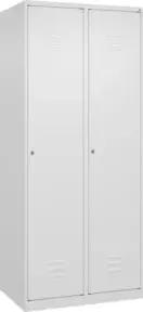 C+P Wäsche-Spind Classic PLUS, 2 Abteile, 1850x800x500mm, 9016/9016 Verschluss Zylinderschloss