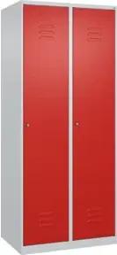 C+P Wäsche-Spind Classic PLUS, 2 Abteile, 1850x800x500mm, 7035/3020 Verschluss Zylinderschloss