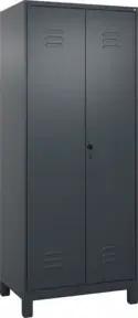 C+P PSA Doppel-Spind Classic PLUS, Füße, 2 Abteile, 1950x800x500mm, 7016/7016 Verschluss Sicherheits-Drehriegel