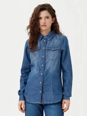 ONLY Jeanshemd Alexa 15315185 Blau Regular Fit