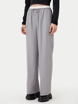 Noisy May Stoffhose Alva 27033258 Grau Straight Fit