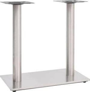 vidaXL Tischbein Bistrotisch-Gestell Silbern 70x40x72 cm Edelstahl