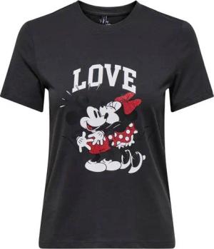 ONLY Kurzarmshirt ONLMICKEY LIFE REG S/S VALENTINE TOP JRS mit Mickey und Minni Druck