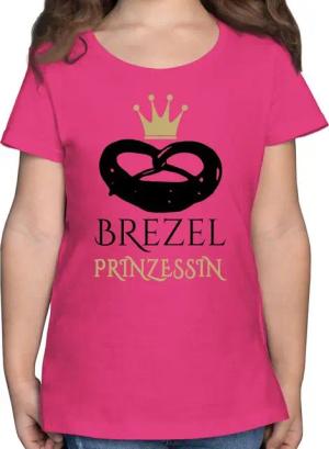 Shirtracer T-Shirt Brezel Prinzessin Mode für Oktoberfest Kinder Outfit