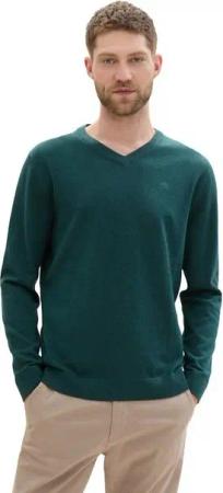 TOM TAILOR Sweatshirt Basic V-Neck Knit (1-tlg)