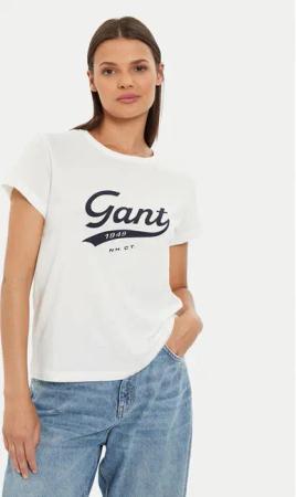 Gant T-Shirt Script Graphic 4200482 Weiß Regular Fit