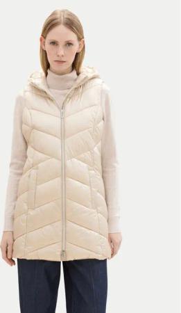 Tom Tailor Bodywarmer 1041490 Écru Slim Fit