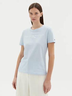 Tommy Hilfiger T-Shirt WW0WW40276 Himmelblau Regular Fit