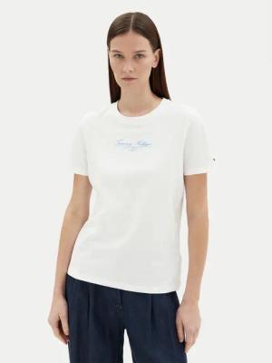 Tommy Hilfiger T-Shirt WW0WW45428 Weiß Regular Fit