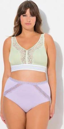 Ulla Popken Bügelloser BH Minimizer-Bralette Spitze ohne Bügel