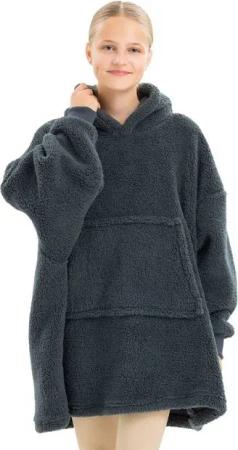 HOMELEVEL Kapuzenshirt Kinder Fleece Hoodie Pullover - Pulli mit Kapuze - Kuschelpullover