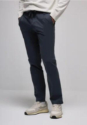 Street One MEN Männer Moderne Chino in Blau, Gr: 34