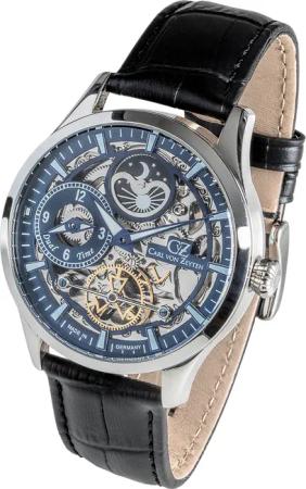 Carl von Zeyten CVZ0063BLS Freiburg Automatik Dual Time Herrenuhr