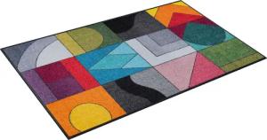 wash+dry by Kleen-Tex Teppich "Momix", rechteckig, 7 mm Höhe, modernes Patchwork Design, rutschhemmend, waschbar