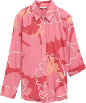 TOM TAILOR Damen Bluse mit Muster, rot, Geblümt, Gr. 40