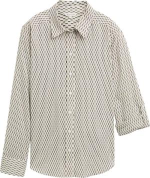TOM TAILOR Damen Bluse mit Muster, beige, Gemustert, Gr. 38