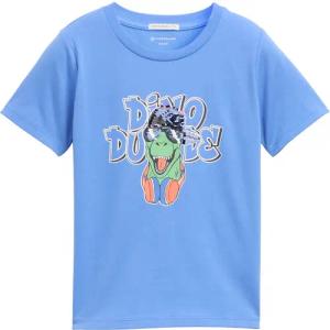 TOM TAILOR Jungen T-Shirt mit Wendepailletten, blau, Uni, Gr. 104/110