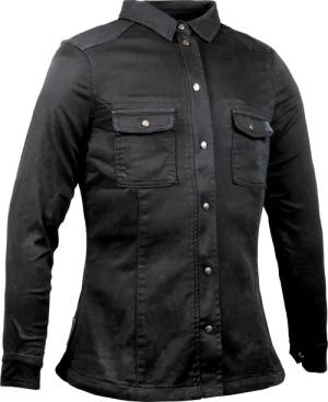 John Doe Damen Motoshirt Hemd schwarz L Damen