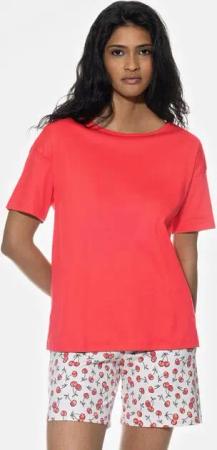 Mey Pyjamaoberteil Damen Serie Just Colour Uni (1-tlg)
